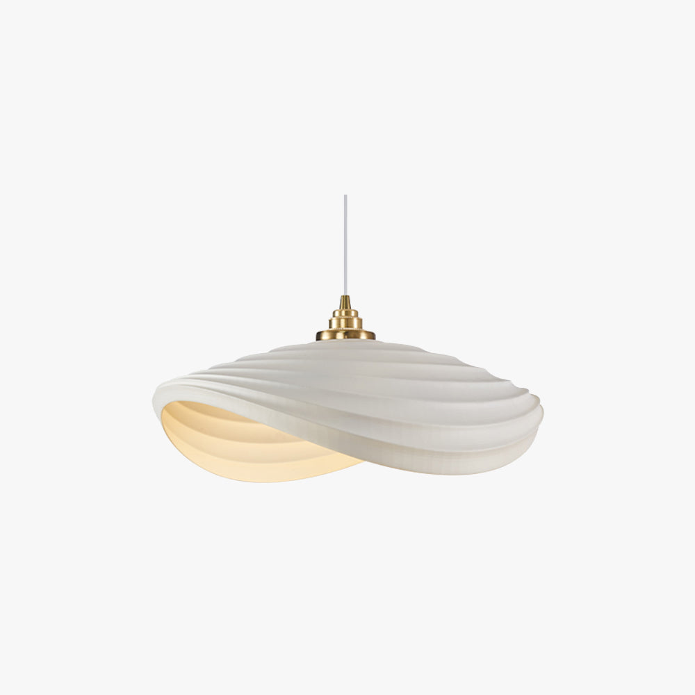 Civagak Wabi-Sabi Minimalisme Ripple Pendant Light, Resin&Metal