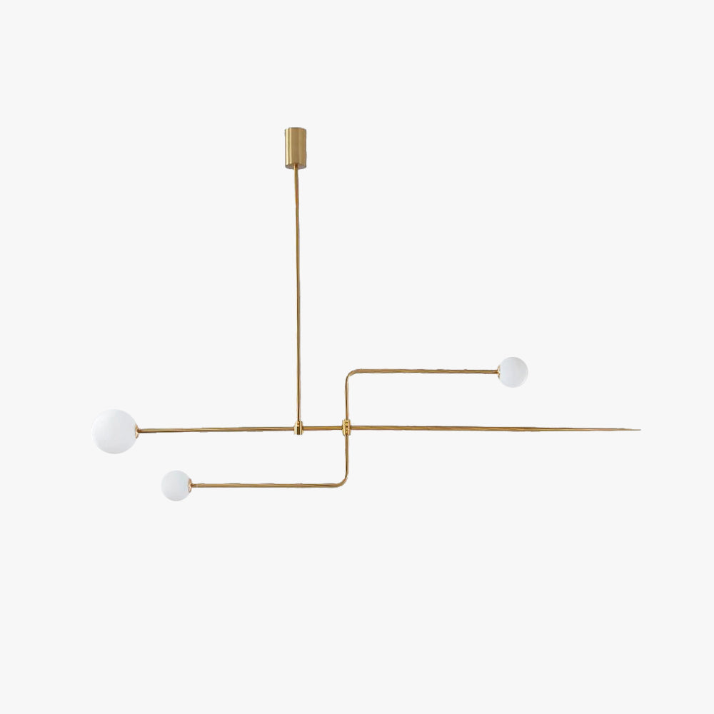 Fakegod Minimalist Linear Mobile Pendant Light, Black