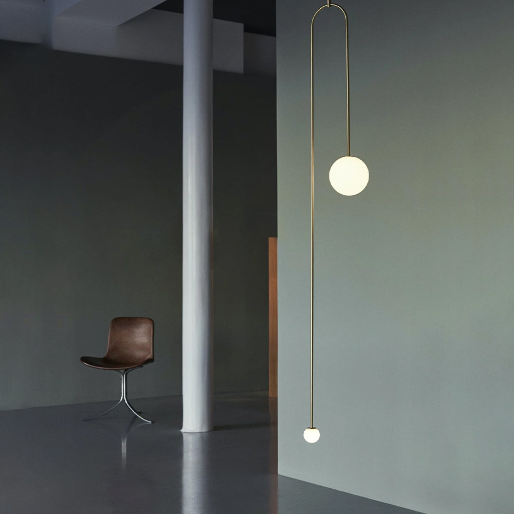 Fakegod Minimalist Linear Mobile Pendant Light, Black