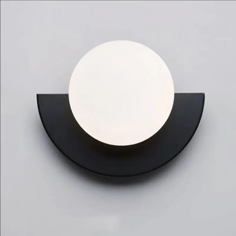 Solvire Wall Lamp Half Circle Globe-Neutral Decor