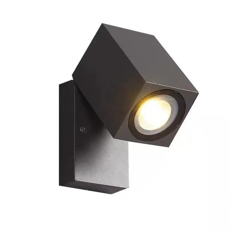 Lyris Wall Lamp Modern Outdoor Rotatable Spotlight Black-Neutral Decor