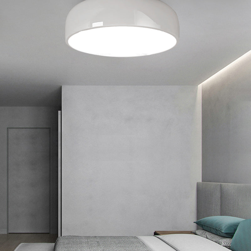 Febagin Modern Dish Shaped Metal Ceiling Light, Black/White