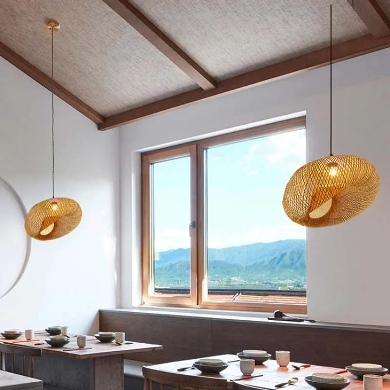 Gagebut Bamboo Pendant Light