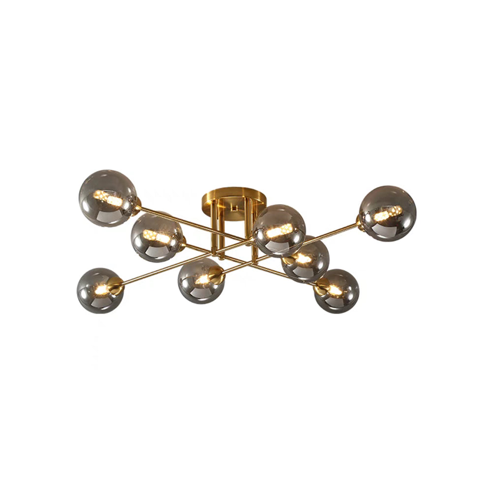 Zovokil Industrial Glass Globe Chandelier LED, 6 Style