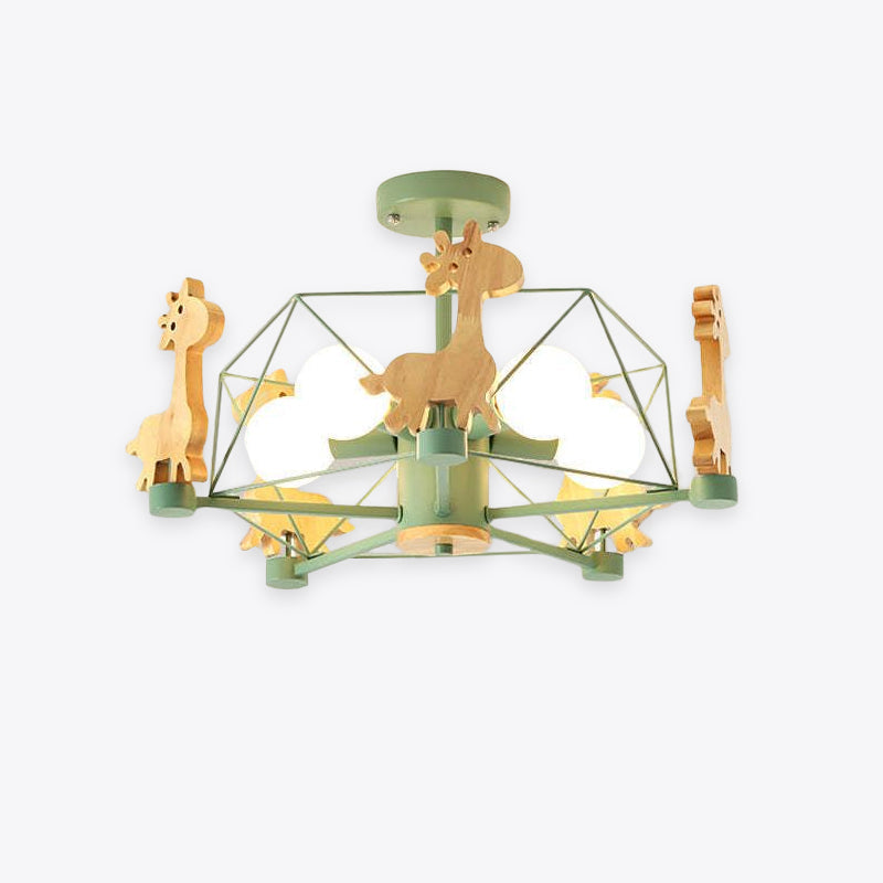 Vosabis Giraffes LED Flush Mount Ceiling Light