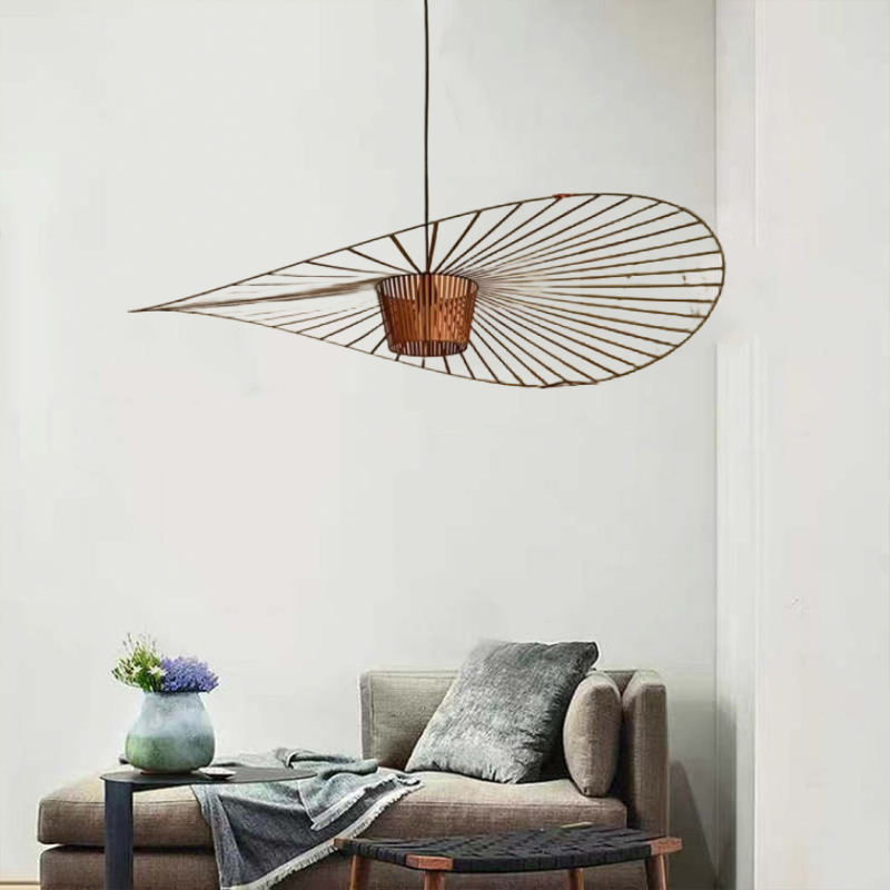 Xelion Pendant Light Modern Flower Fabric Black/White/Gold/Brown-Neutral Decor
