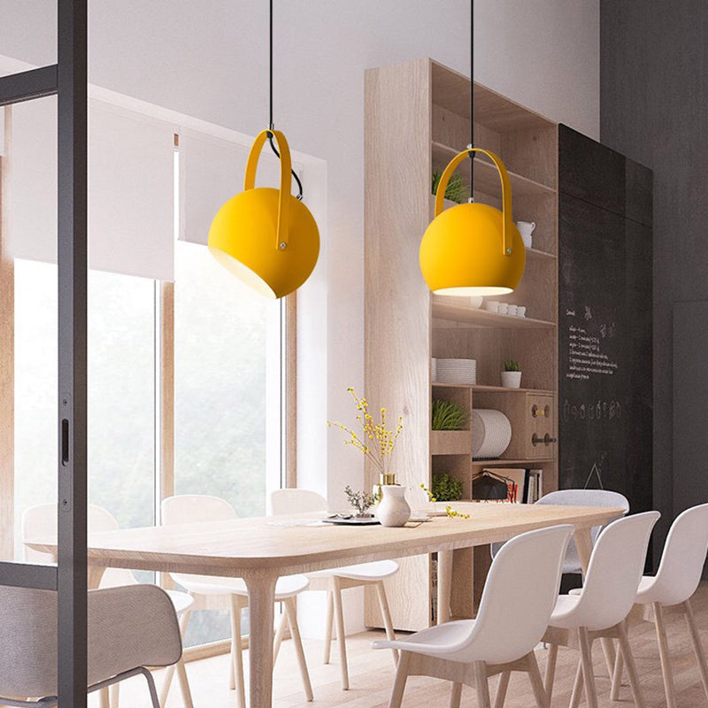 Gukugod Colorful Art Deco Pendant Light, Spherical, Bedroom