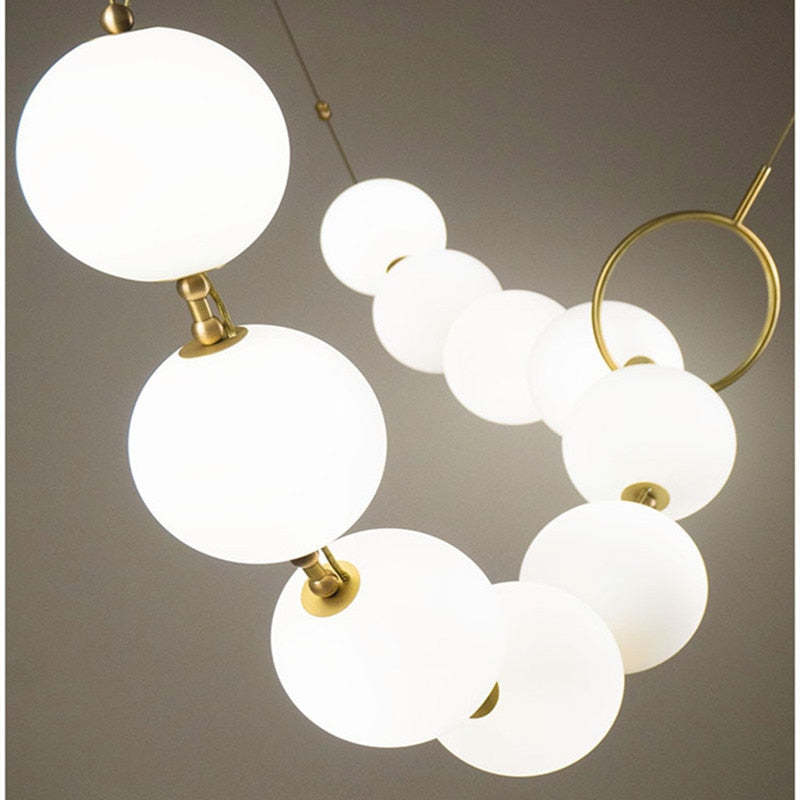 Sabopam Postmodern Loft Ball Pendant Lamp Creative Necklace Design