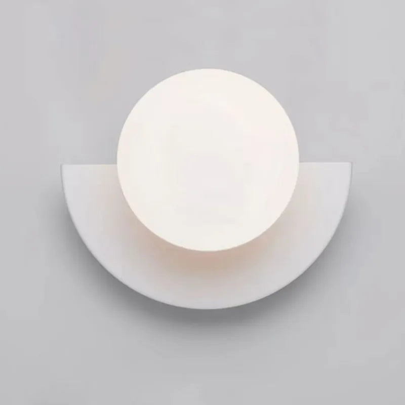Solvire Wall Lamp Half Circle Globe-Neutral Decor