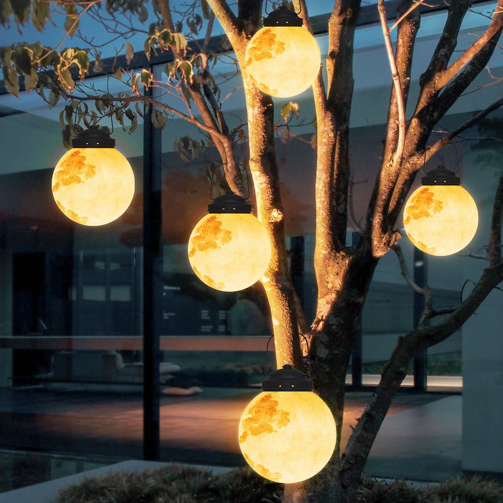Capudal Moon Modern Bubble Glod Pendant Light, Metal/Resin/Fiberglass