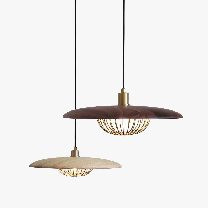 Gasomek Modern Nordic Dome Pendant Light, Gold/Brown/Grey/Brown/Wood