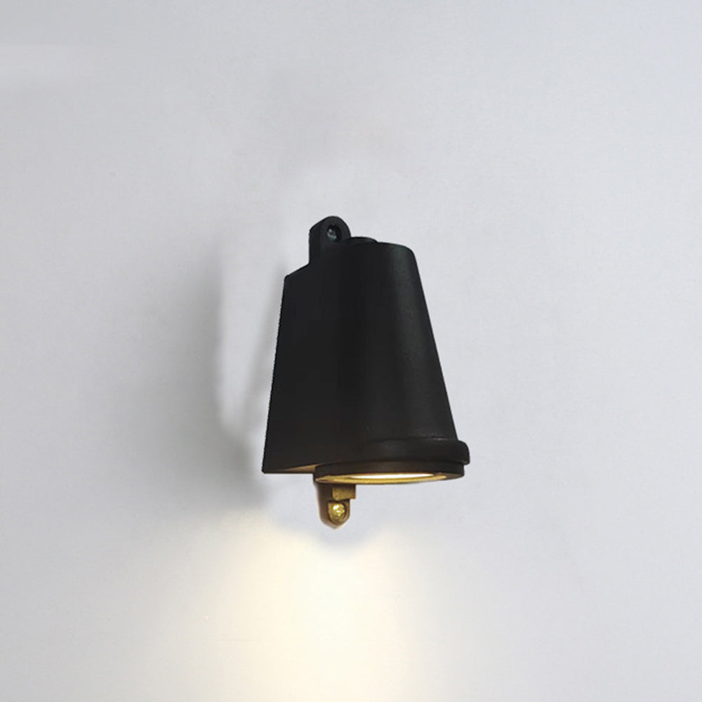 Muvumat Industrial Metal Bell Shaped Indoor Wall Lamp, Black/Grey/Coppery/Aluminum