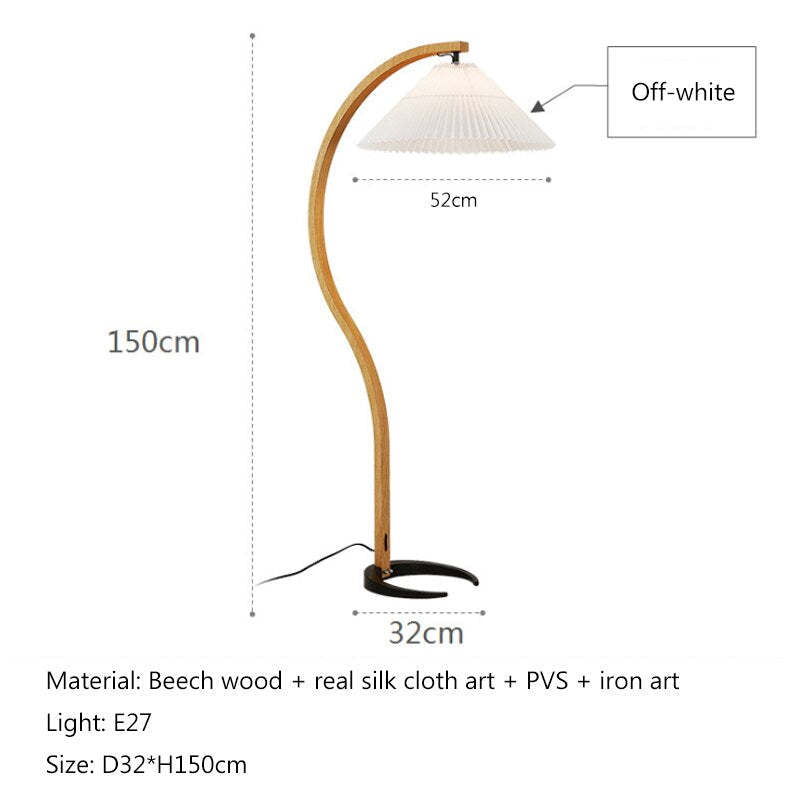 Punubak Unique LED Floor Lamp, Wood/Metal, Living Room