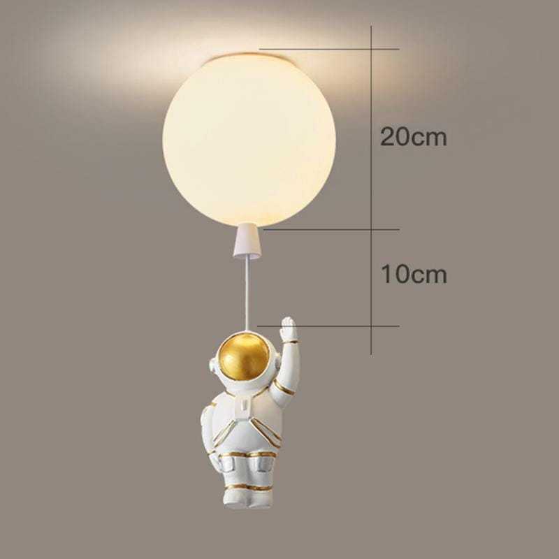 Fupogan Astronaut Balloon Flush Mount Ceiling Light, L 20/25/30/35cm