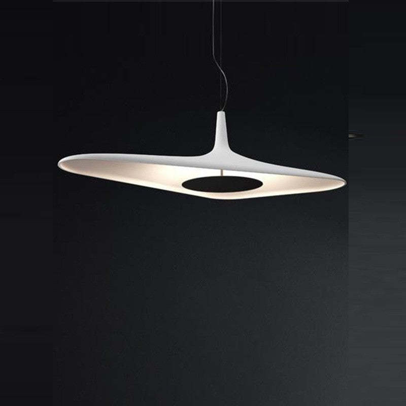Hokupud Modern Minimalist ResinCreative Pendant Light, Black/White