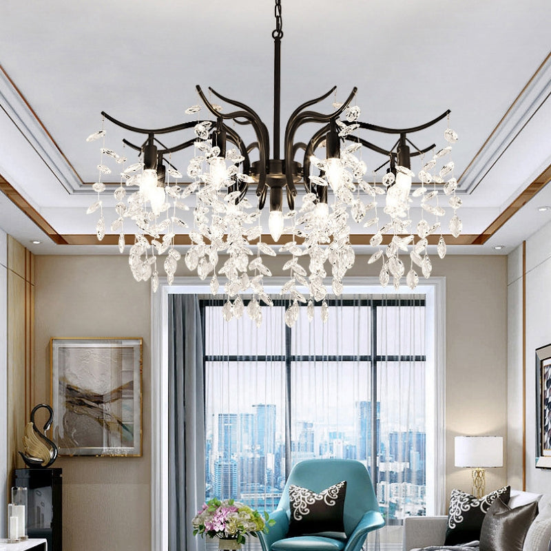 Roduger Luxury Wisteria Flower Crystal Chandelier