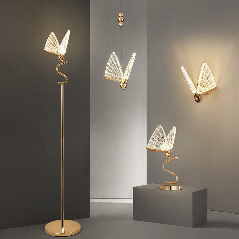 Bevogen Butterfly Chandelier Table & Floor Lamp, 4 Styles