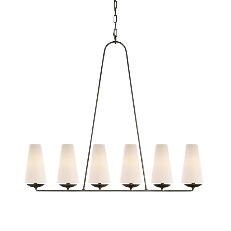 Warubis Vintage LED Chandeliers White Black Bedroom Kitchen