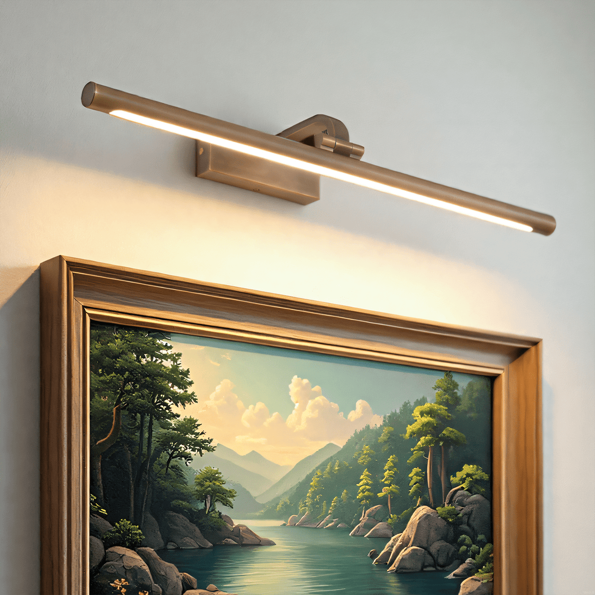 Geth Gold Frame Rechargeable Wall Light