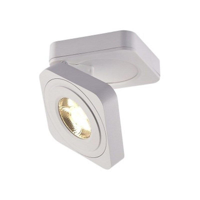 Copebul Modern Adjustable Square Ceiling Light Spotlight, Black/White