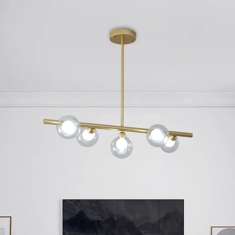 Lumirel Pendant Light Linear Bubble Glass-Neutral Decor