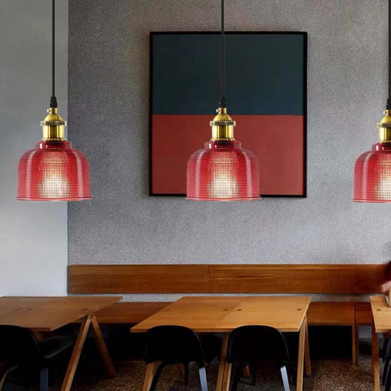Juvoger Glass Art Deco Pendant Lights,Colorful