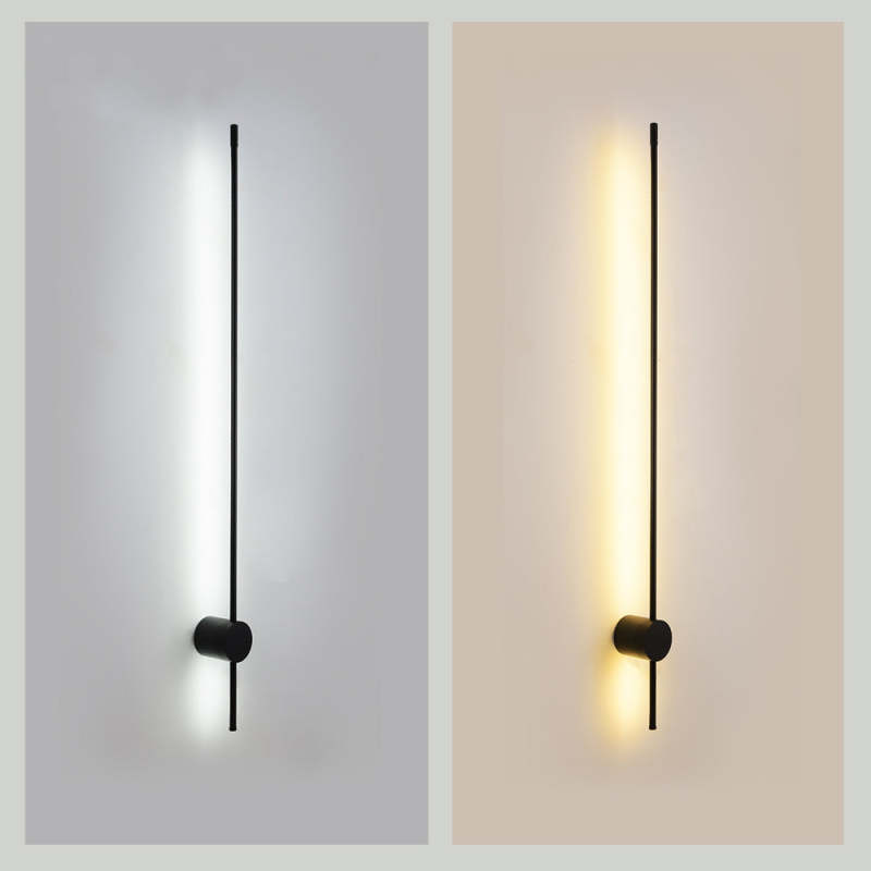 Genukot Modern Minimalist LED Wall Reading Lamp, Black