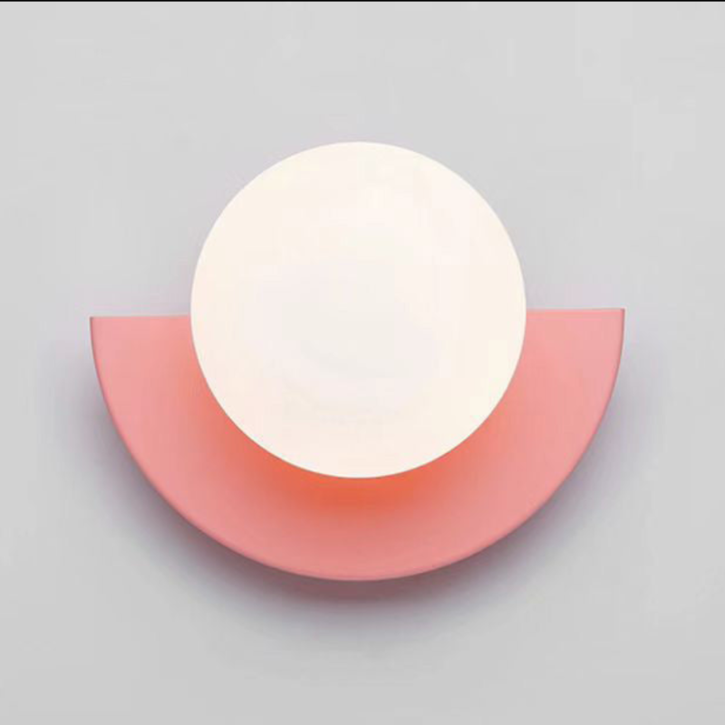 Solvire Wall Lamp Half Circle Globe-Neutral Decor