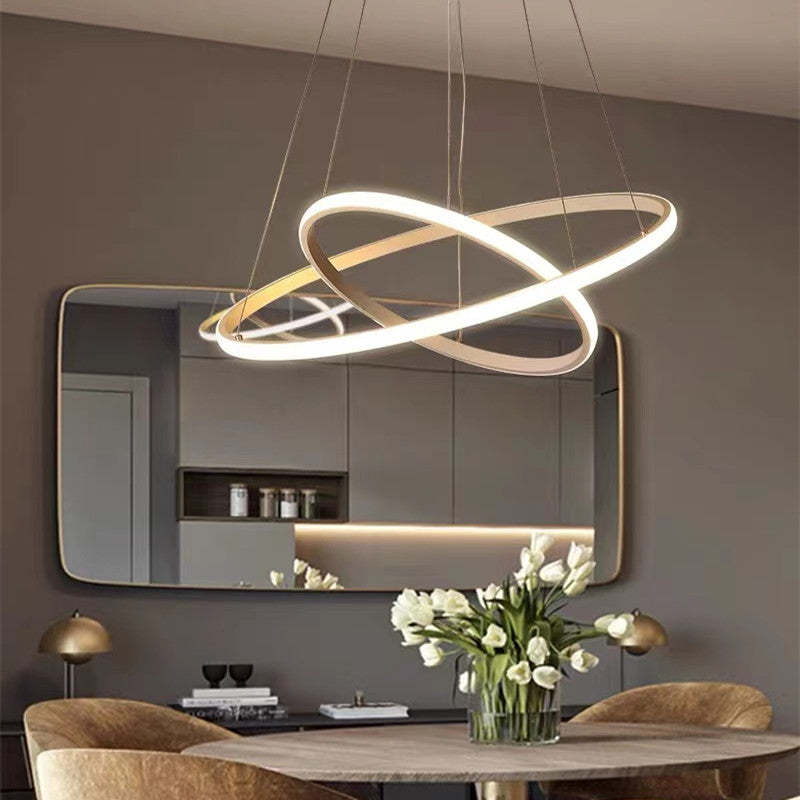 Tavonex Modern Ring Pendant Light, 2/3/4 Rings-Neutral Decor