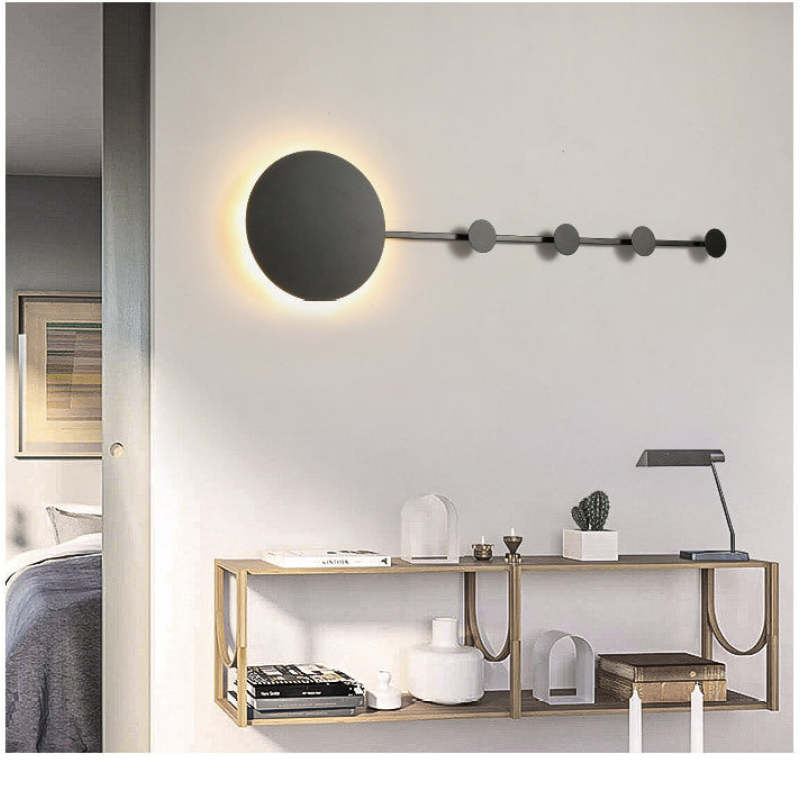 Zisabal LED Porch Wall Hanging Coat Rack Creative Wall Lamp