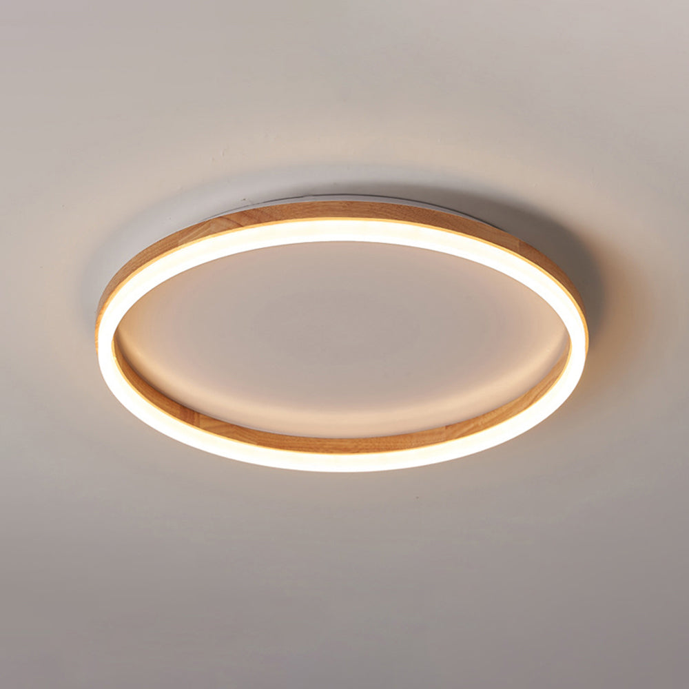 Solenor Ceiling Light Flush Mount Wood-Neutral Decor