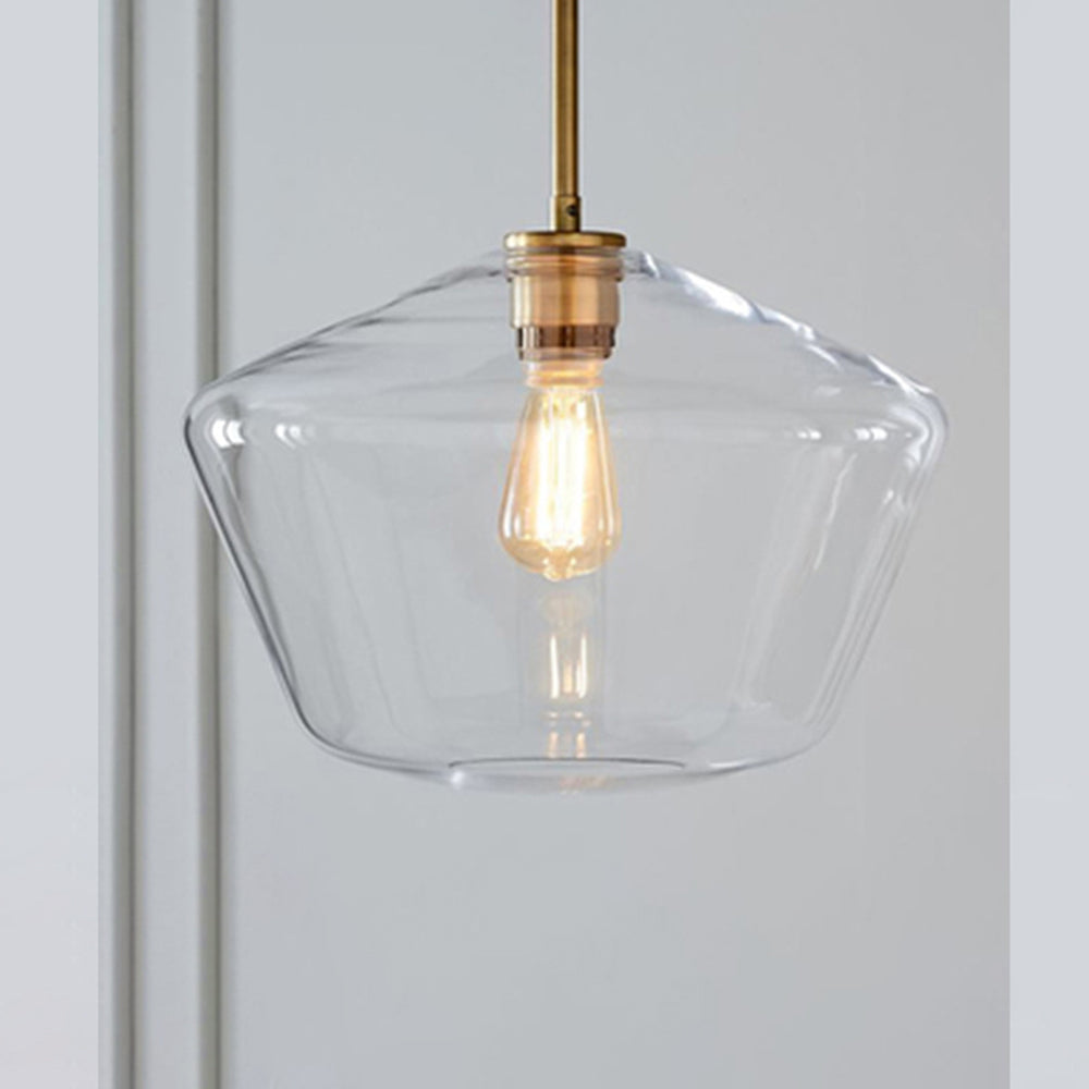 Virelo Pendant Light Glass Clear/Amber Diamond-Neutral Decor
