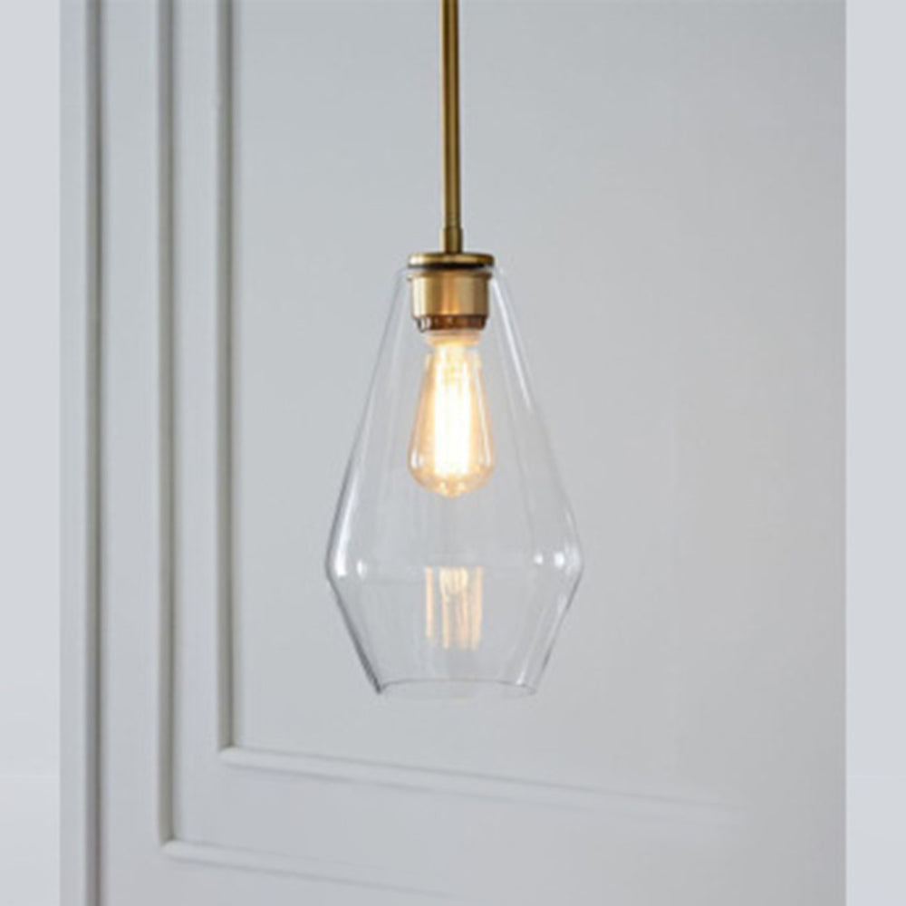 Virelo Pendant Light Glass Clear/Amber Diamond-Neutral Decor