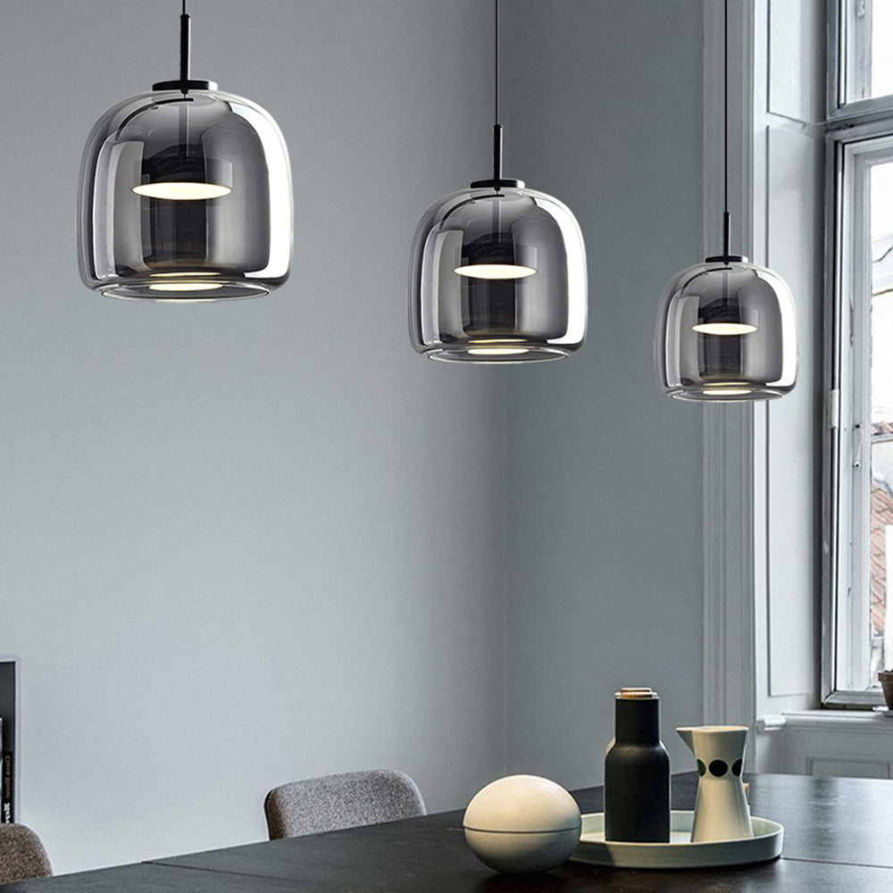 Lioren Pendant Light Morden Glass Clear/Smoky/Amber-Neutral Decor