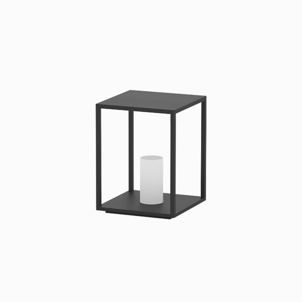 Zolumun Minimalist Rectangular Metal Solar Outdoor Ground Lamp