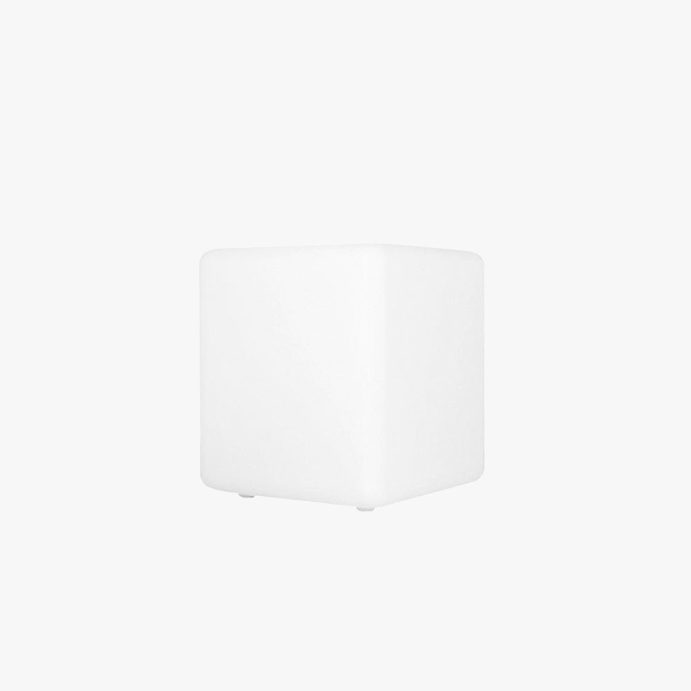 Sadapol Minimalist Square Outdoor Ground Lamp, White