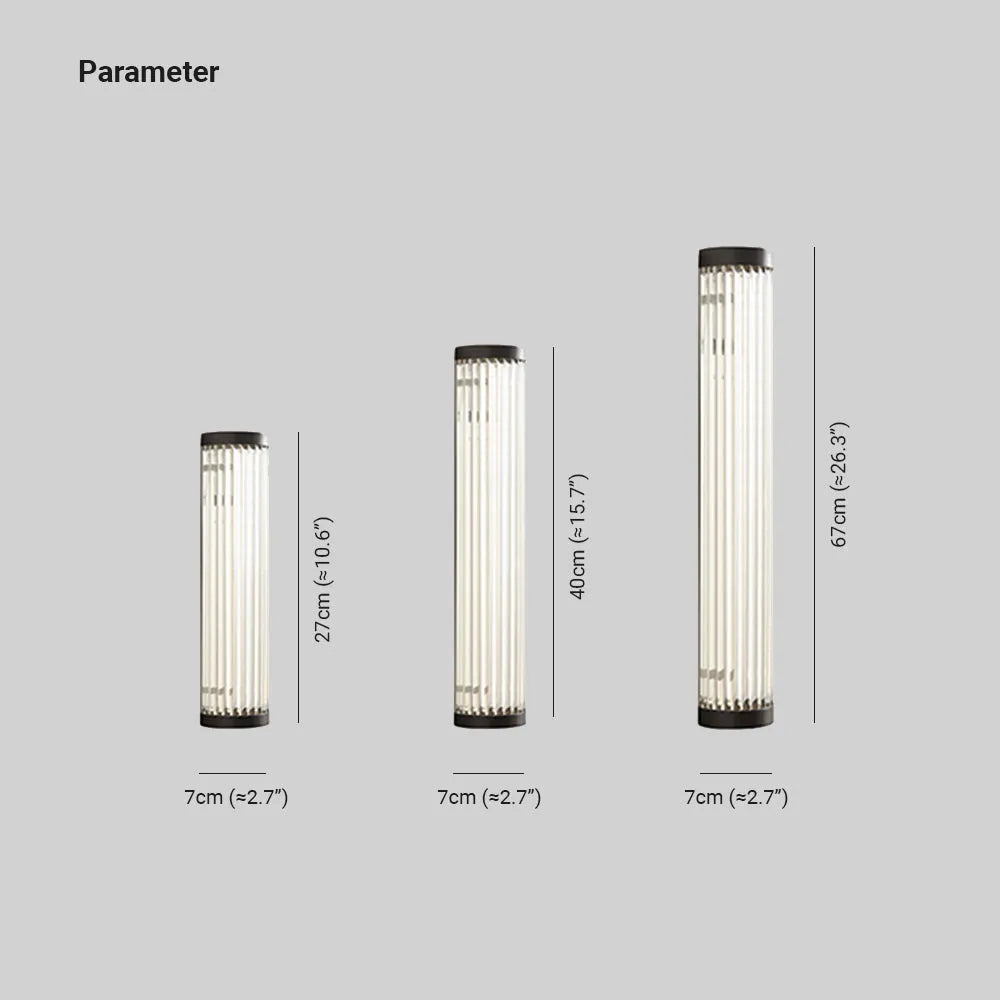 Seluno Wall Lamp Modern Semi-Cylindrical Outdoor Black-Neutral Decor