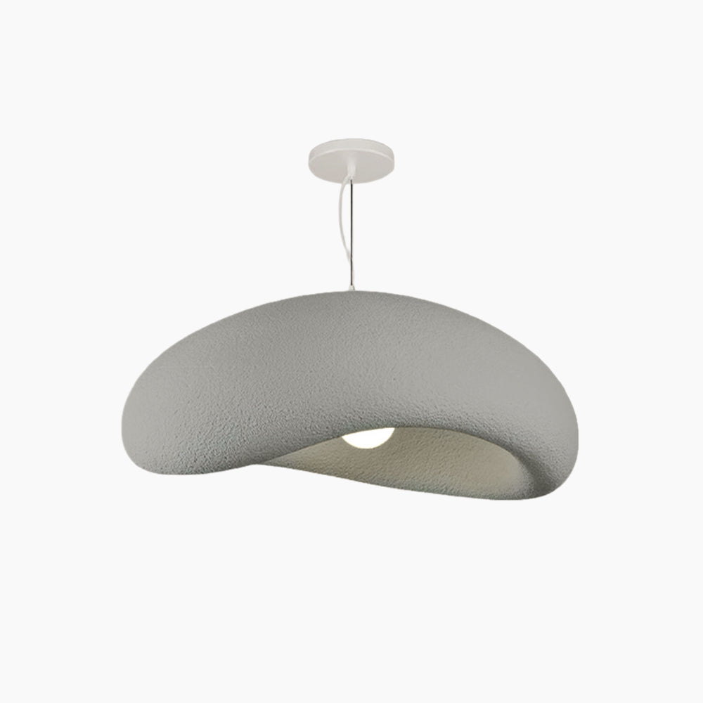 Tivevut Minimalist Cobblestone Shape Pendant Light, Blue/Grey
