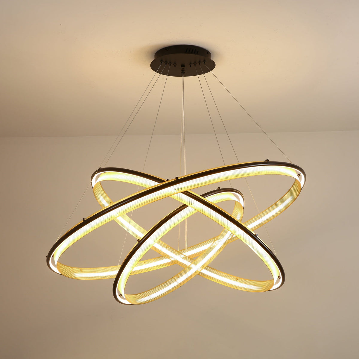 Erveliel Modern Minimalist LED Round Chandelier
