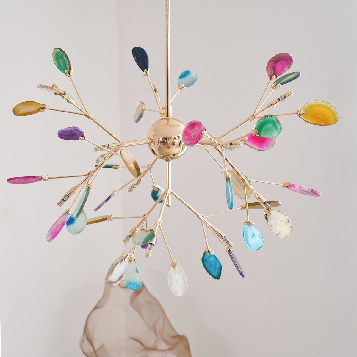 Romimul Chandelier Colorful Branching