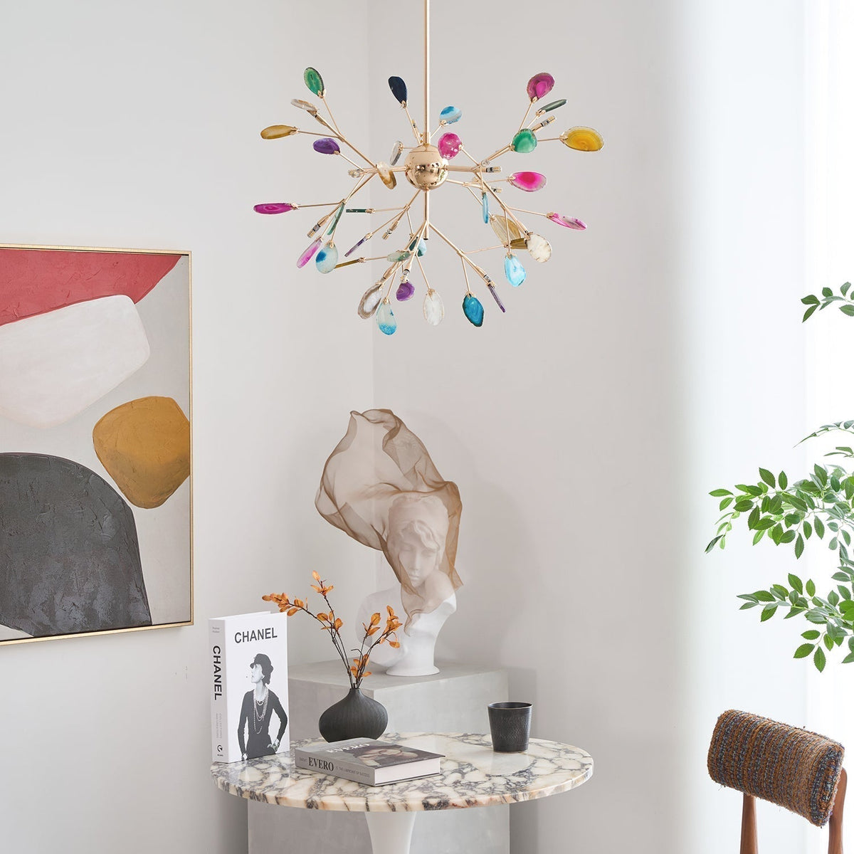 Romimul Chandelier Colorful Branching