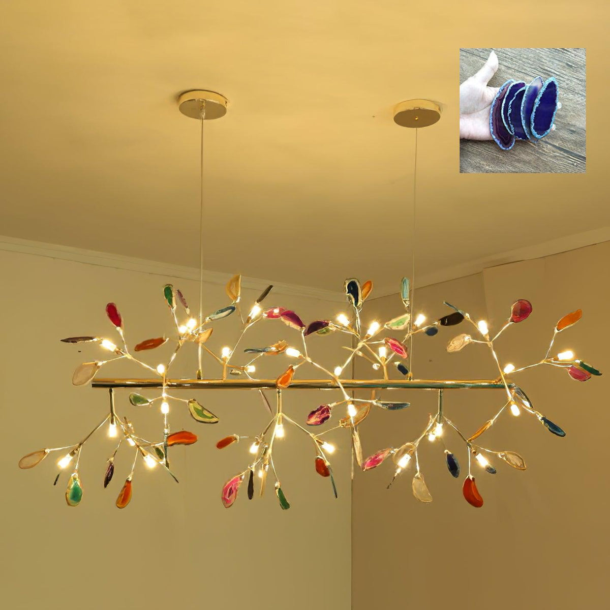 Romimul Chandelier Colorful Branching