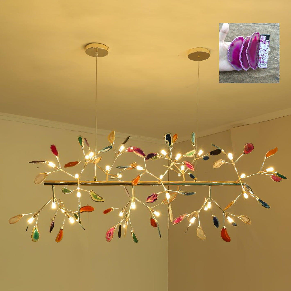 Romimul Chandelier Colorful Branching