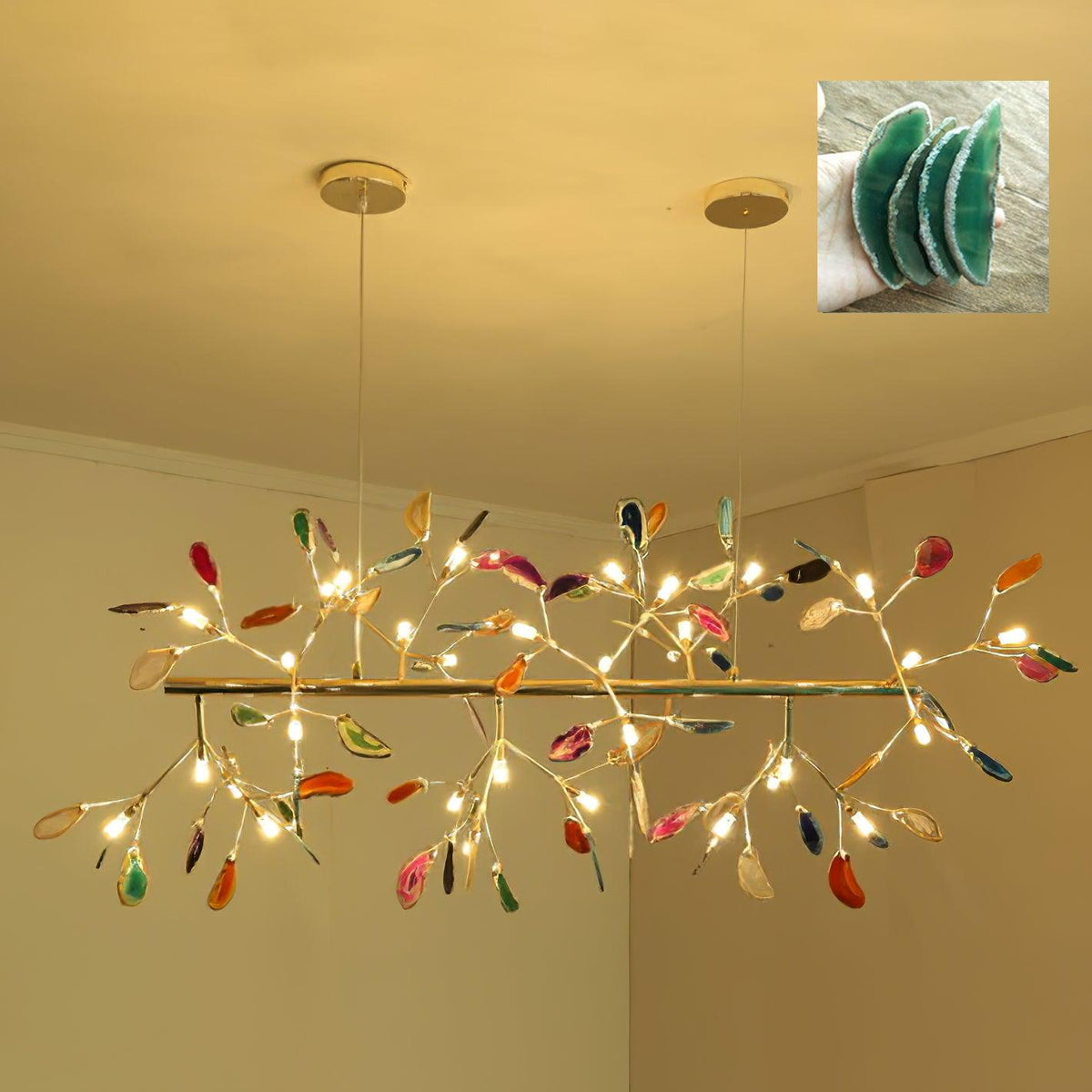 Romimul Chandelier Colorful Branching