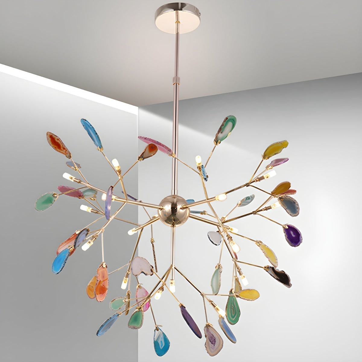 Romimul Chandelier Colorful Branching