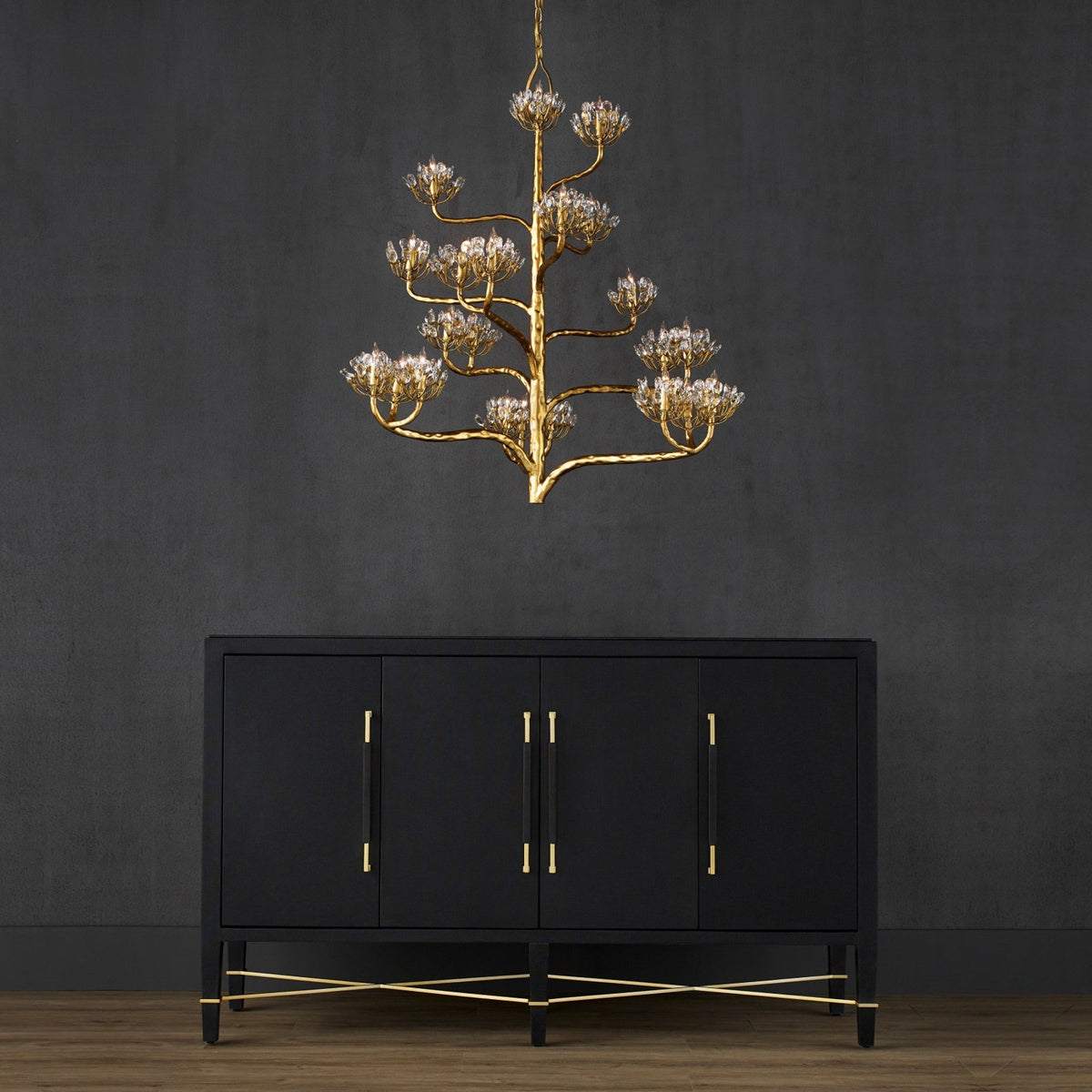 Agave Postmodern Luxury Americana Crystal Chandelier