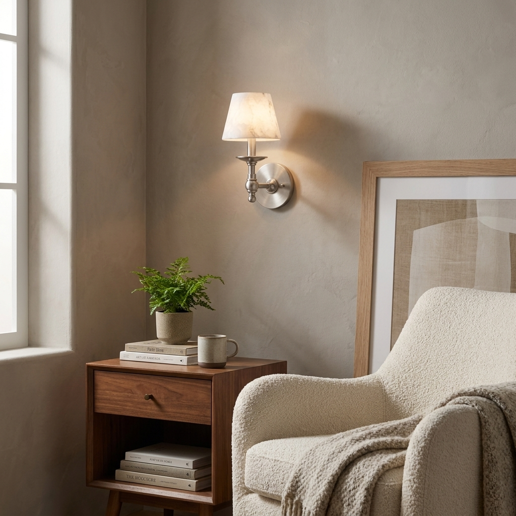 Corvenford Alabaster Wall Sconce