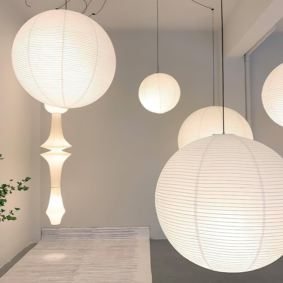 Niveriella Pendant Lamp Paper Lantern for Living Room