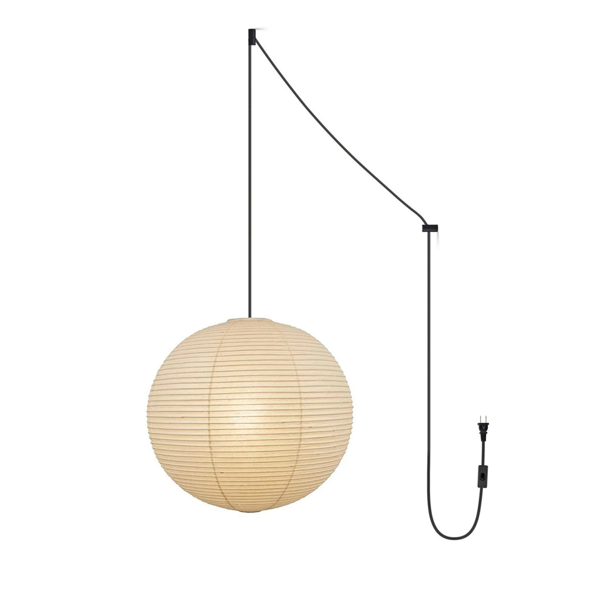 Rotolem Pendant Swag Light Mulberry Silk