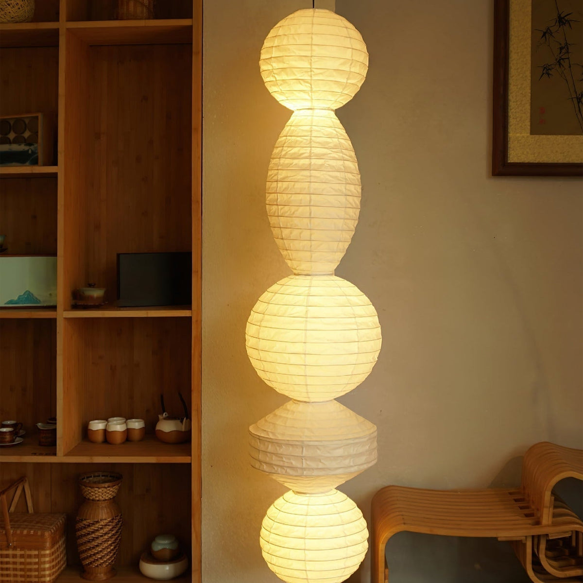 Cagotum Pendant Light Paper Lantern Wabi-sabi